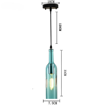 Yvette – Lampe Suspendue Industrielle Bouteilles de Bière