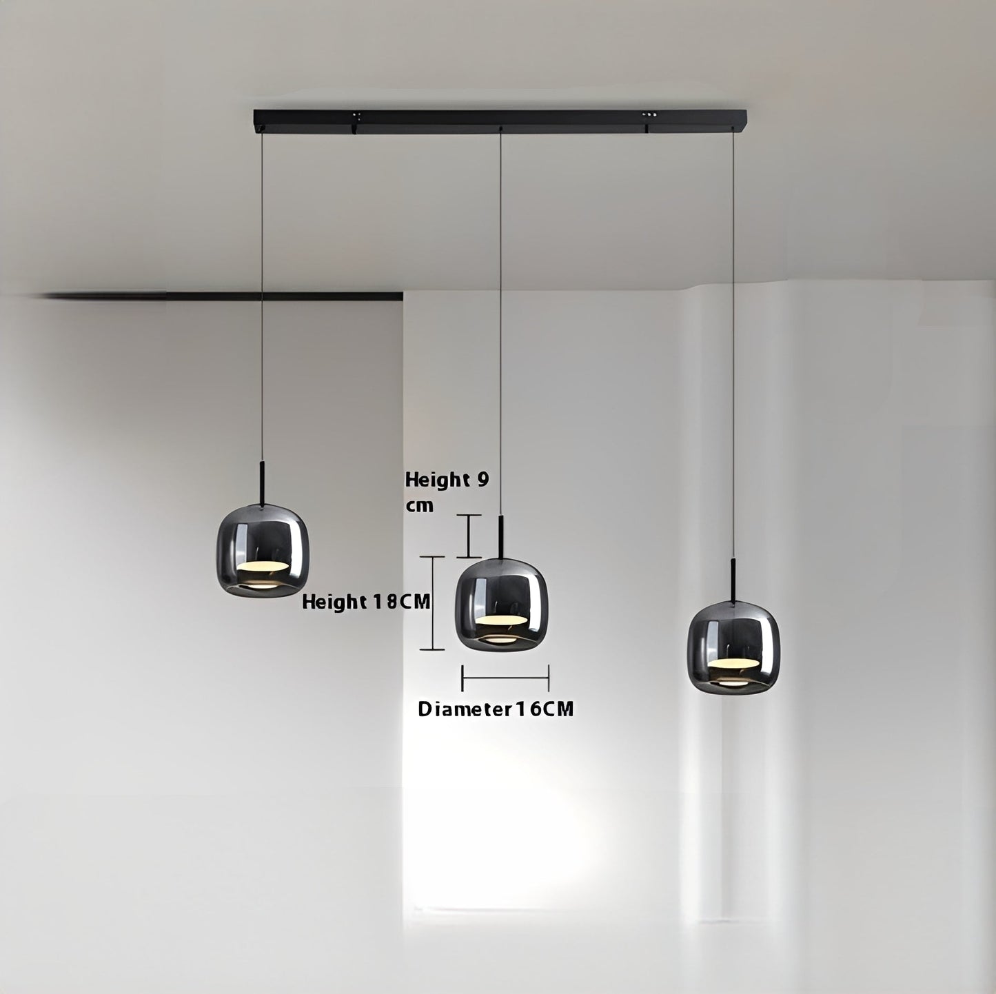 Marco – Plafonnier en verre italien