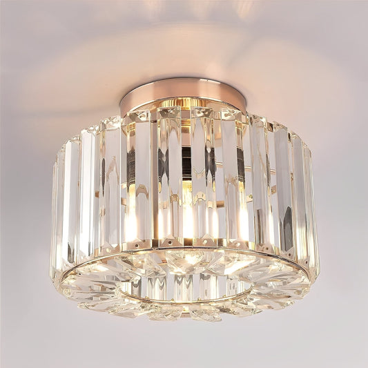 Maku – Plafonnier en cristal blanc lait