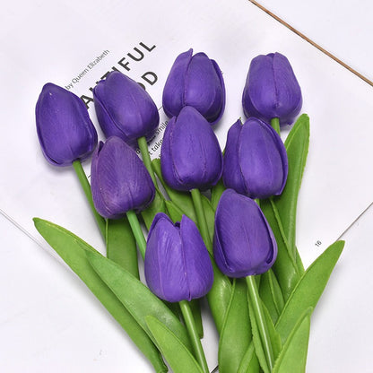 Talia – Mini-Tulipes en PU comme fleurs déco artificielles