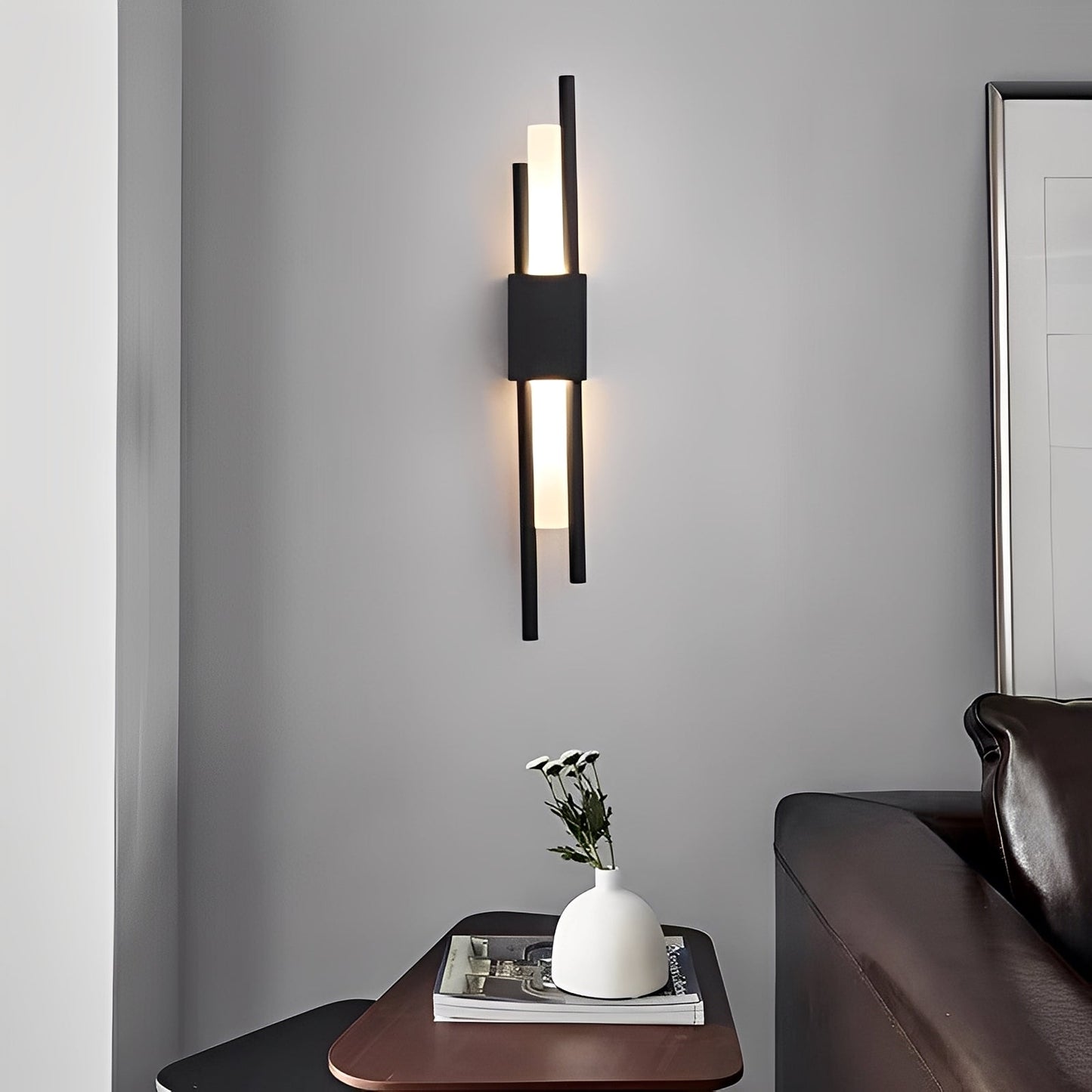 Elena – Lampe murale en cuivre avec abat-jour