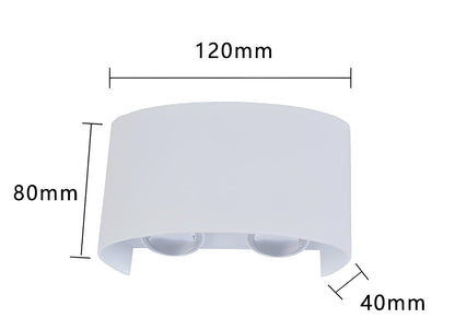 Alva – Lampe murale LED imperméable