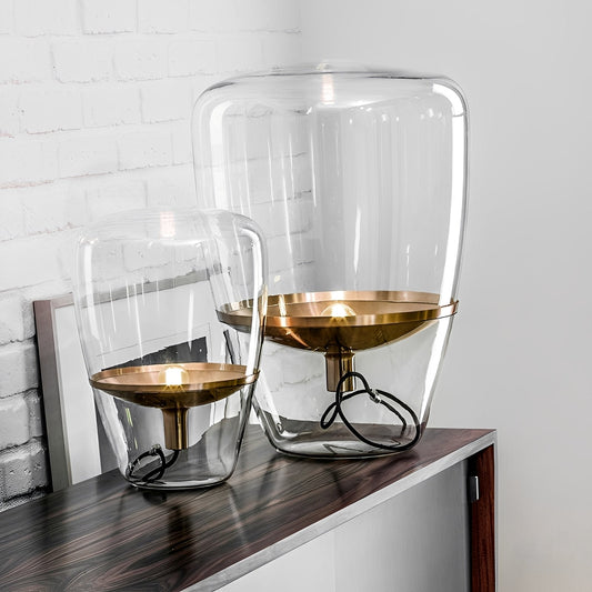Elvira – Lampe de Table en Verre Scandinave