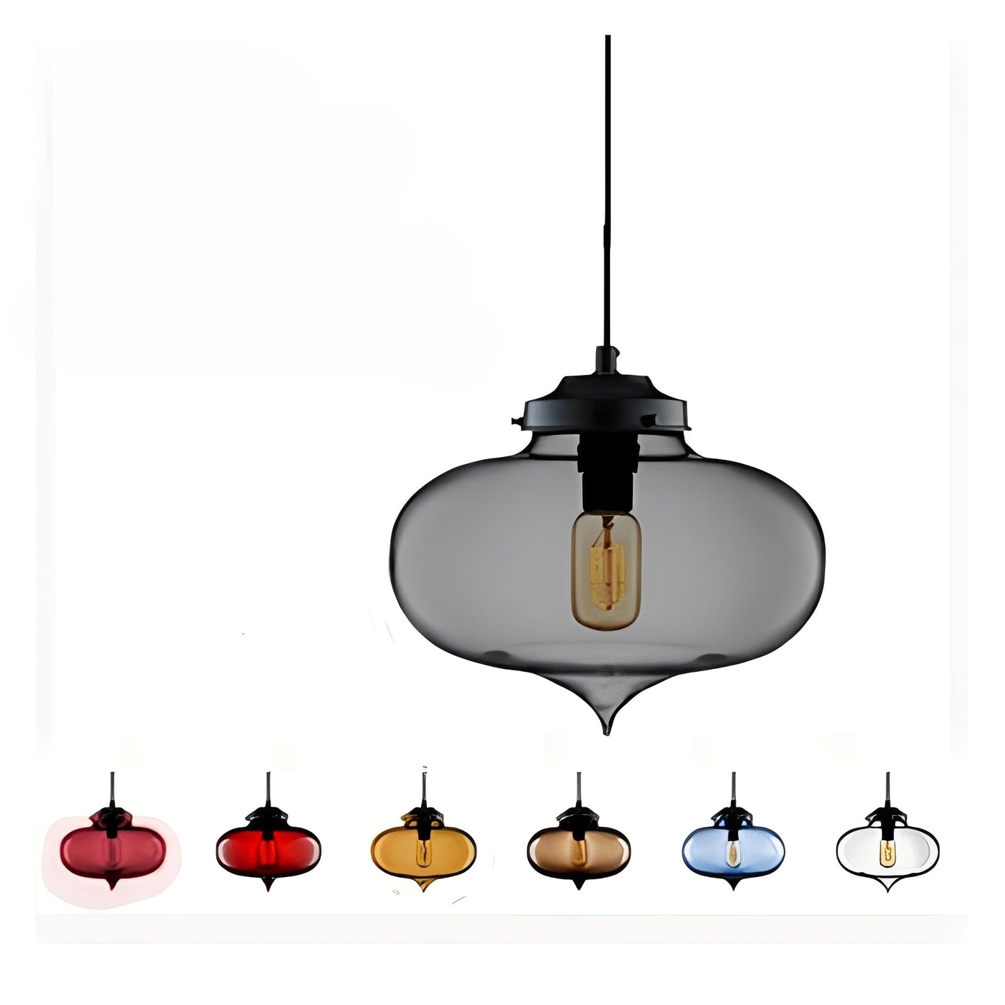 Lennart – Suspension en verre moderne