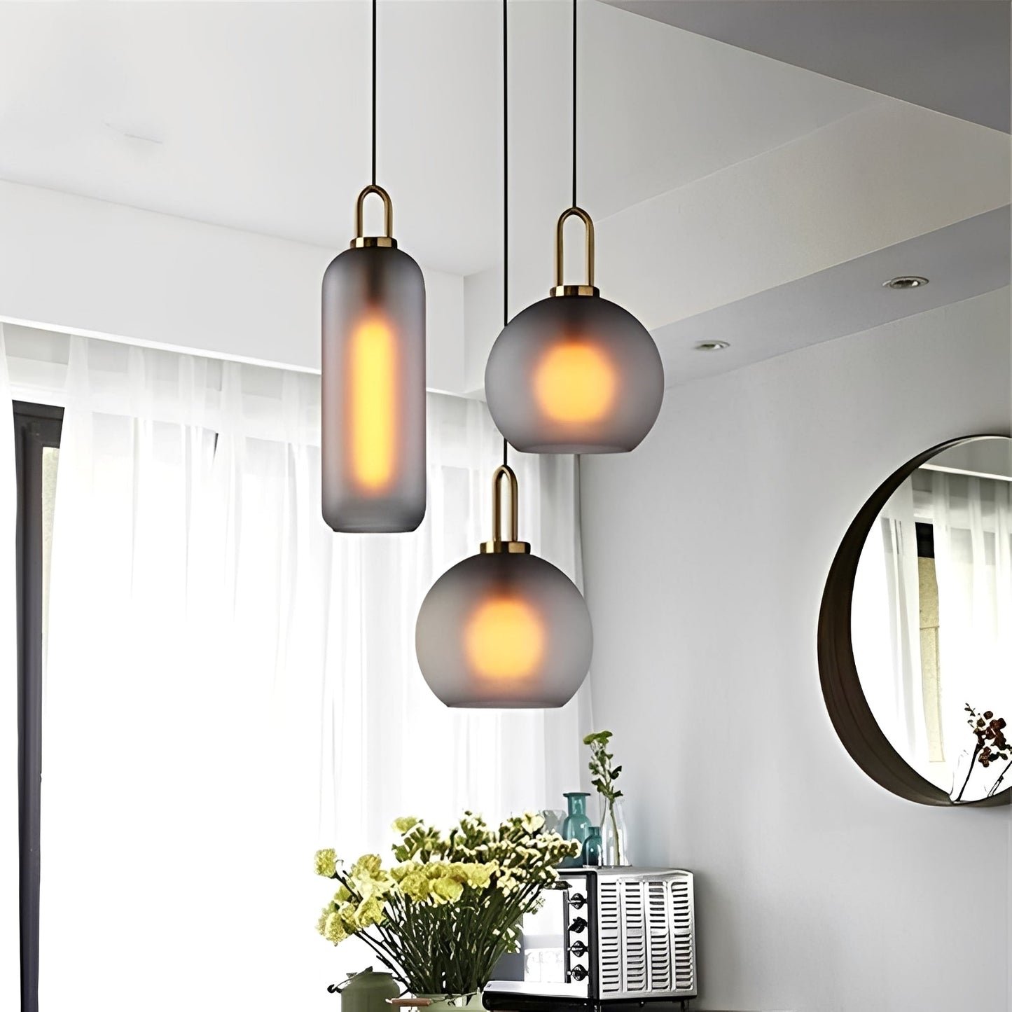 Shanna – Boule de Verre Nordique Suspension