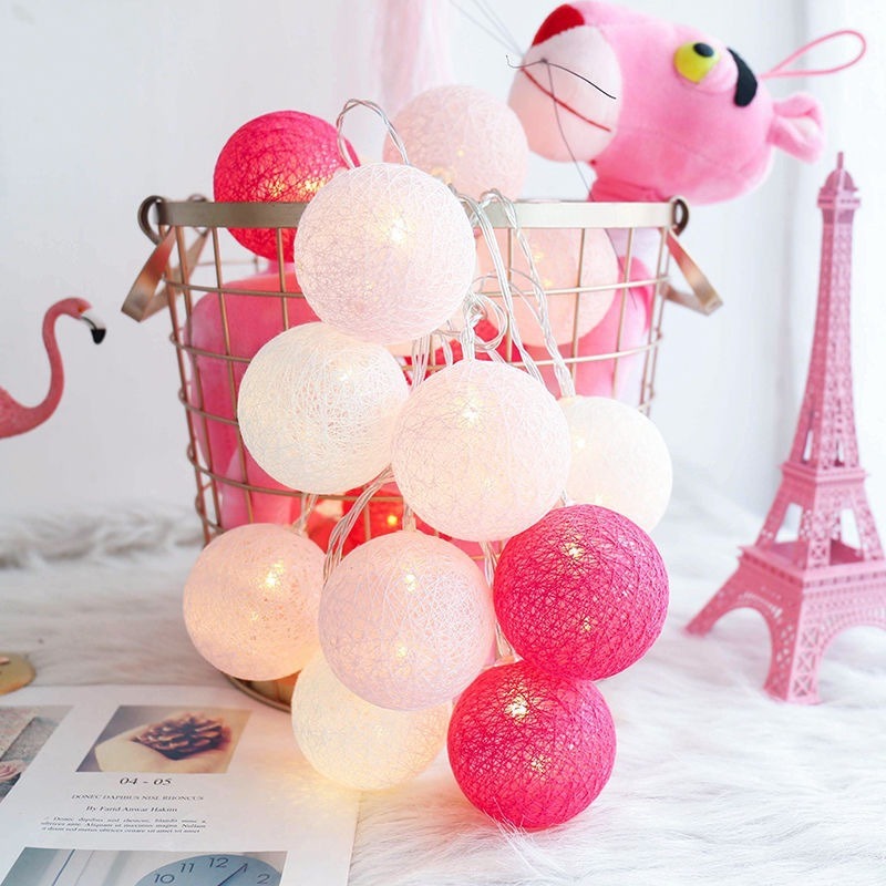Hazel – Guirlande lumineuse LED colorée en coton
