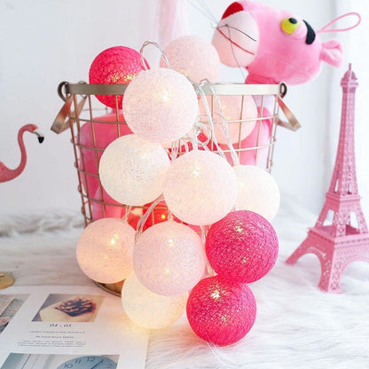 Hazel – Guirlande lumineuse LED colorée en coton