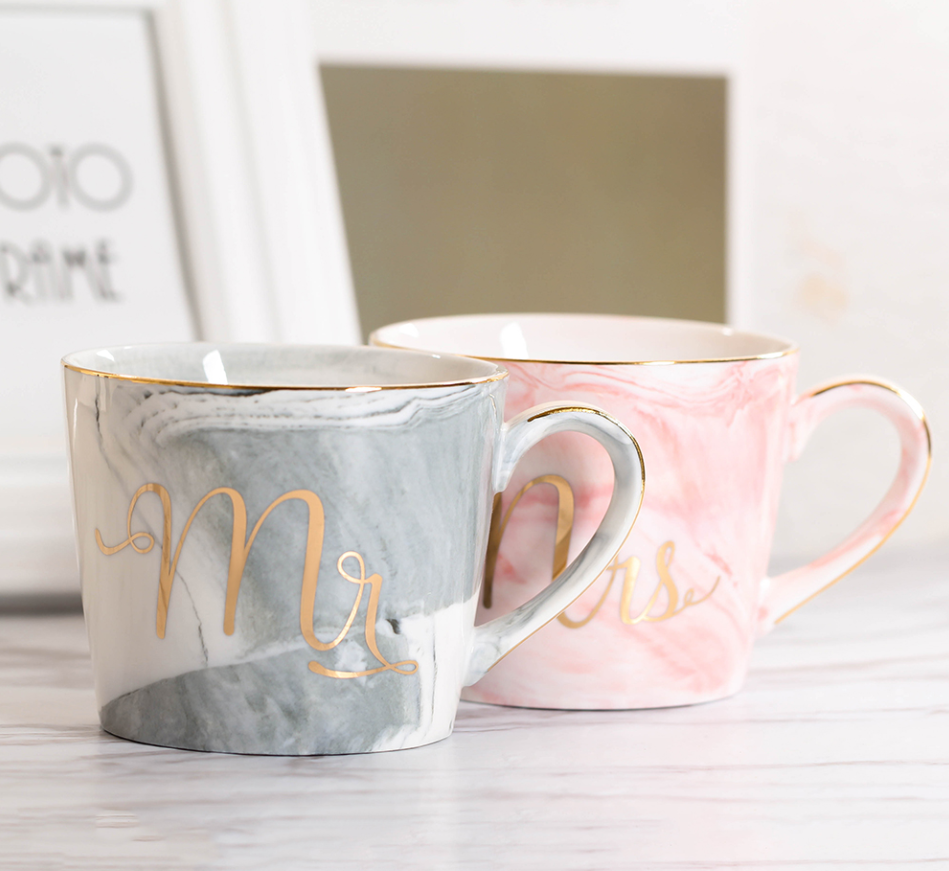 Maris – Tasse en céramique marbrée nordique