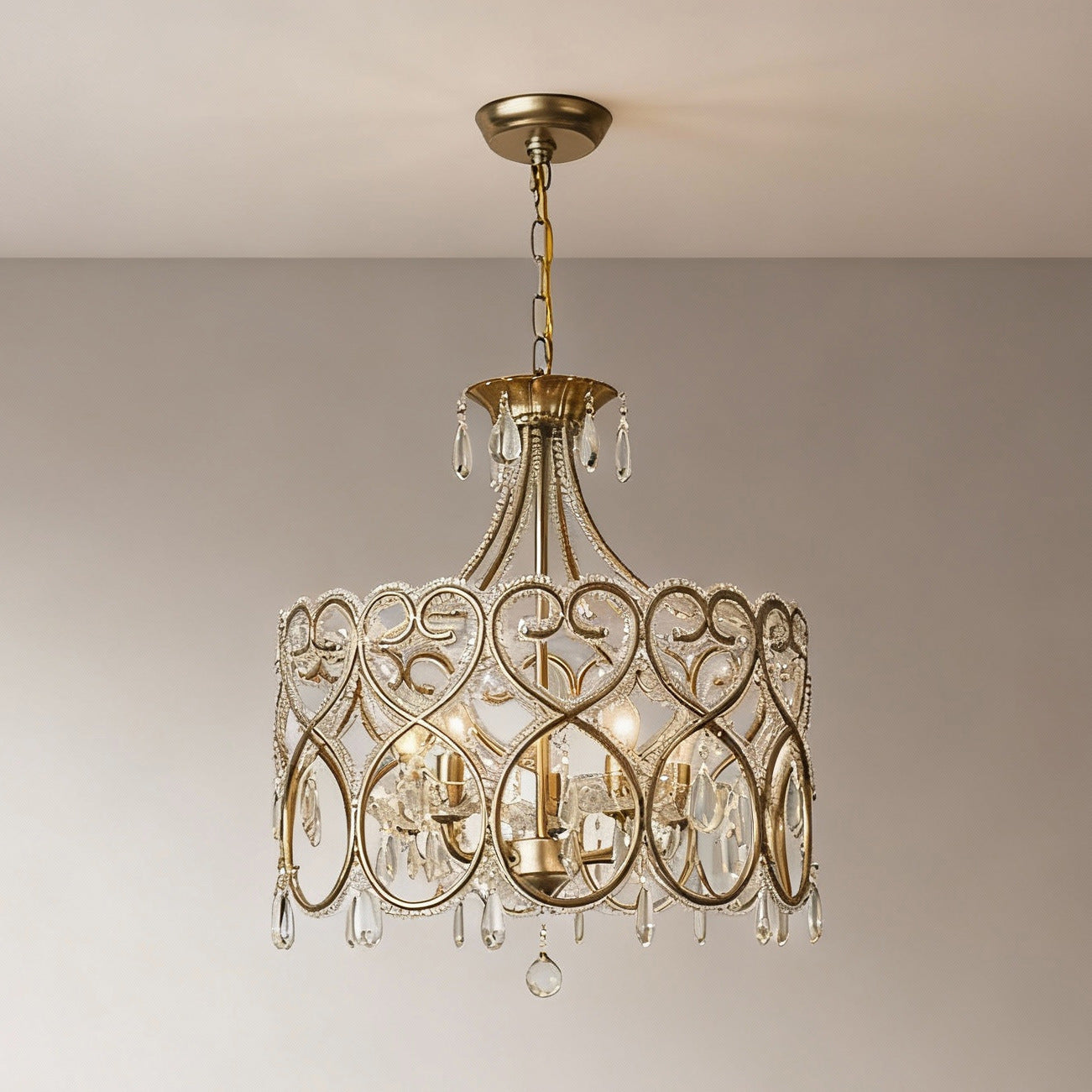 Janella – Lustre en cristal antique