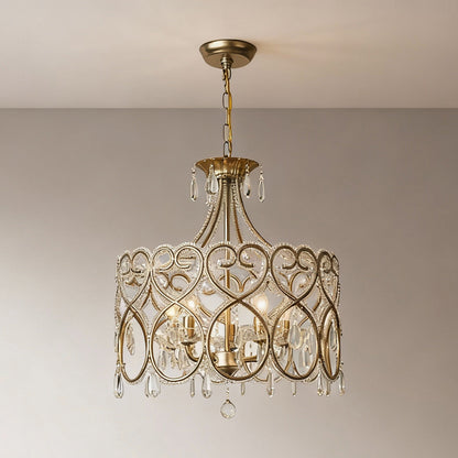 Janella – Lustre en cristal antique