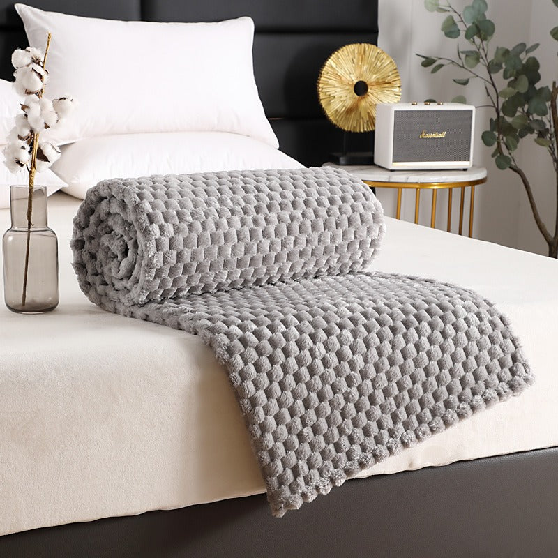 Bianca – Couverture en flanelle multifonctionnelle uni