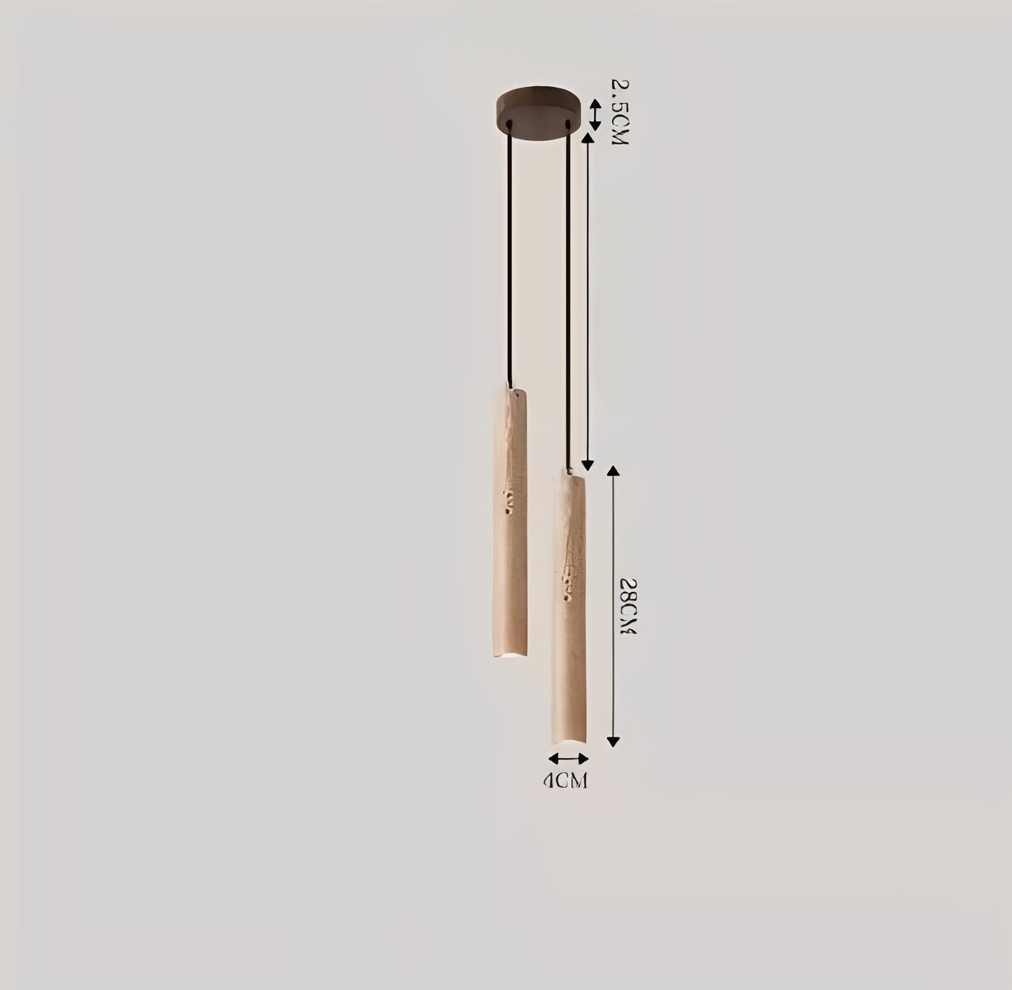 Nayra – Lampe murale en pierre jaune
