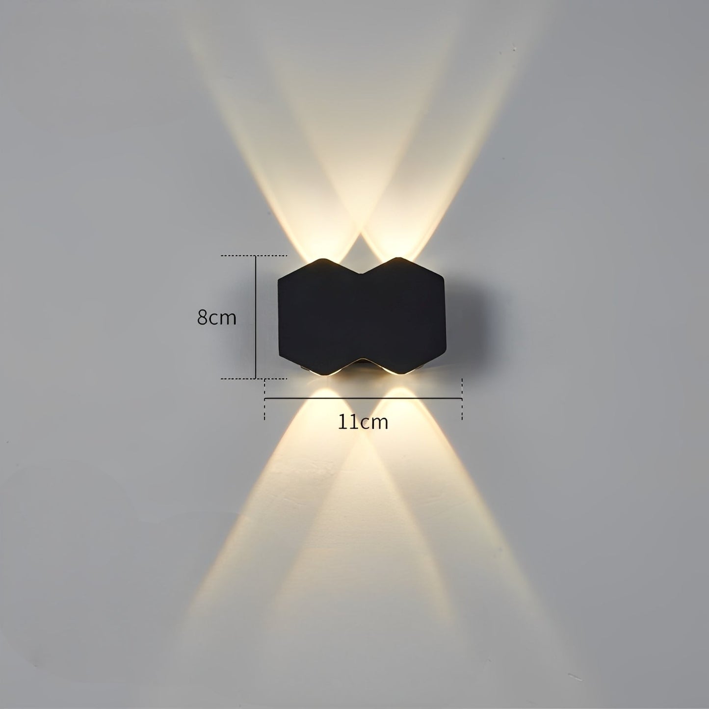Zion – Applique extérieure hexagonale Up-&-Down