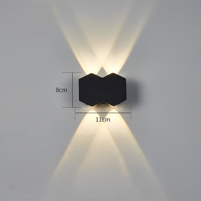 Zion – Applique extérieure hexagonale Up-&-Down