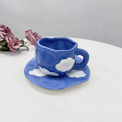 Arielle – Rétro Coeur Main Pincer Tasse à Café