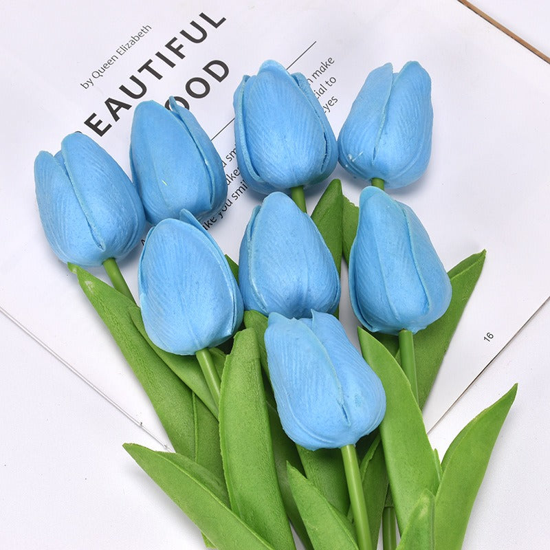 Talia – Mini-Tulipes en PU comme fleurs déco artificielles