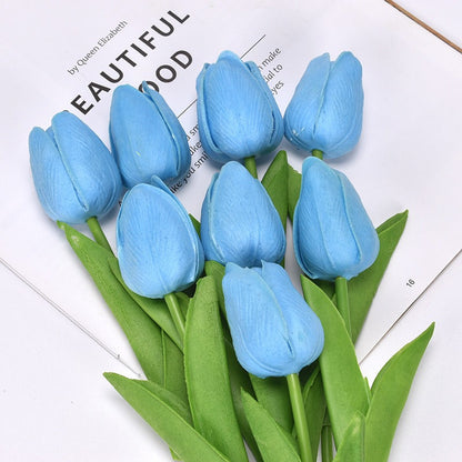 Talia – Mini-Tulipes en PU comme fleurs déco artificielles