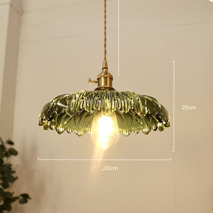 Zion – Lustre en verre et cuivre vintage