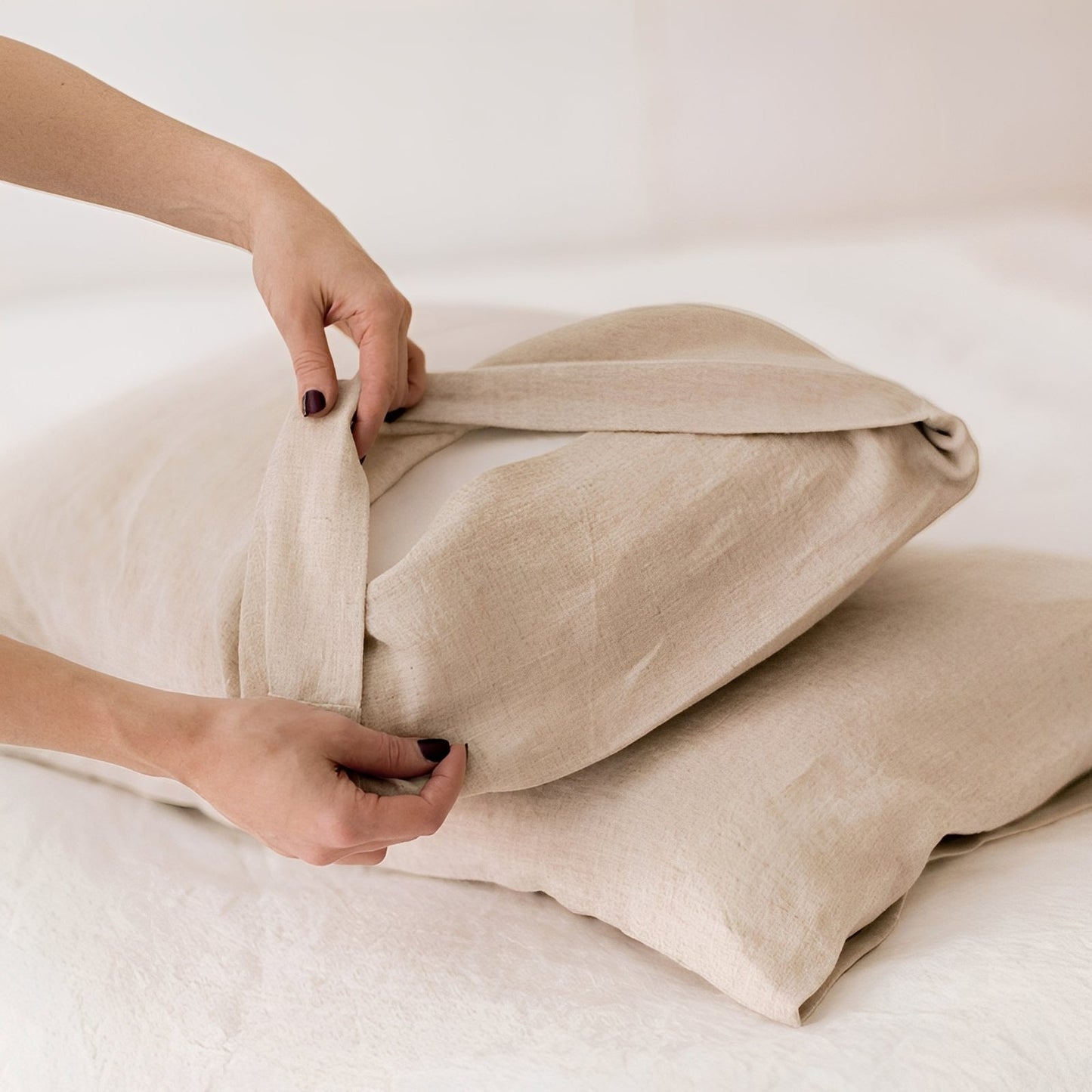 Livia – Housse de coussin en lin pur