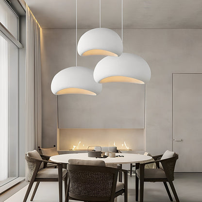 Jisoo – Lustre Minimaliste en Verre et Haricots