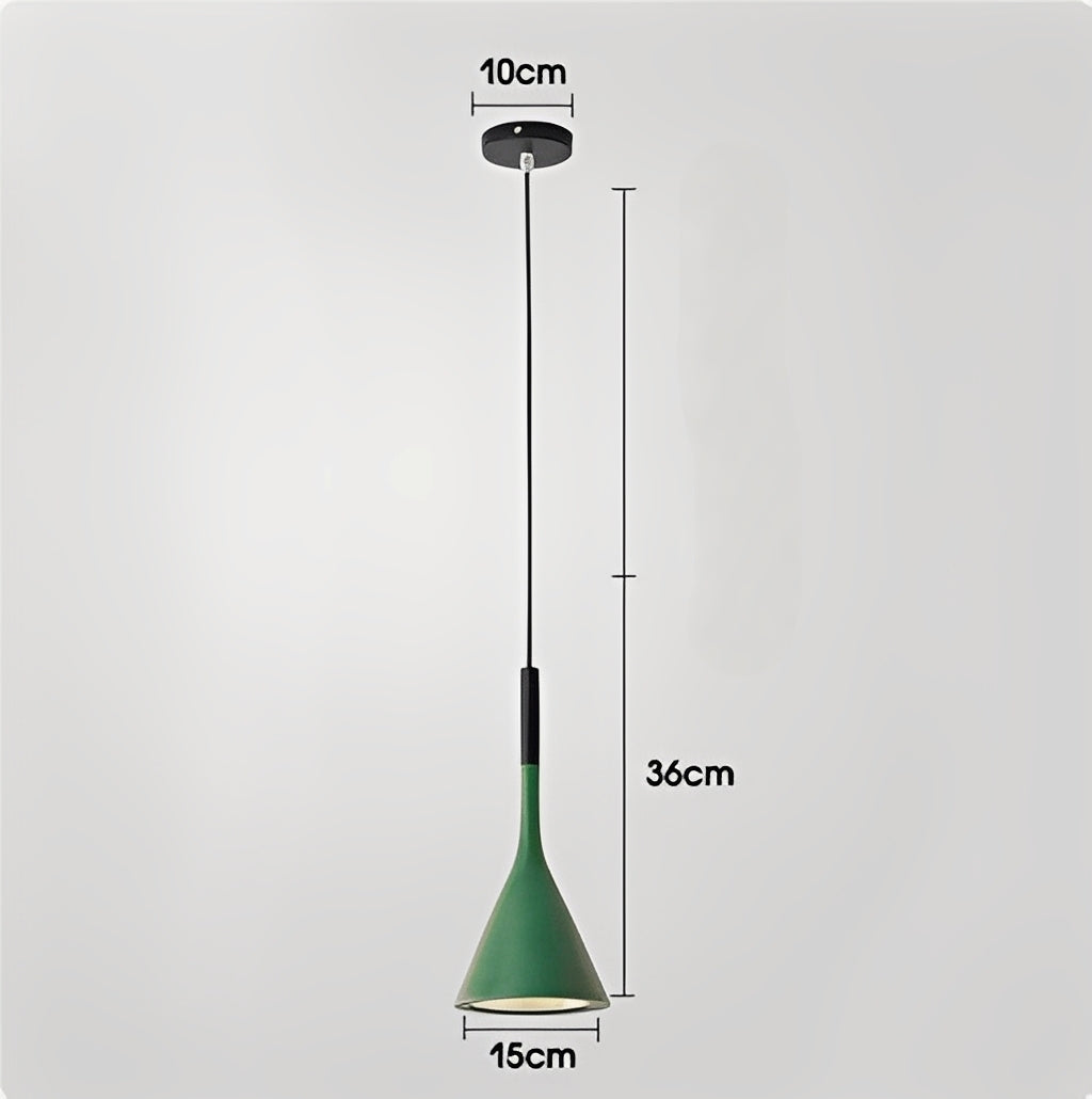 Arashi – Suspension moderne en corne d'aluminium