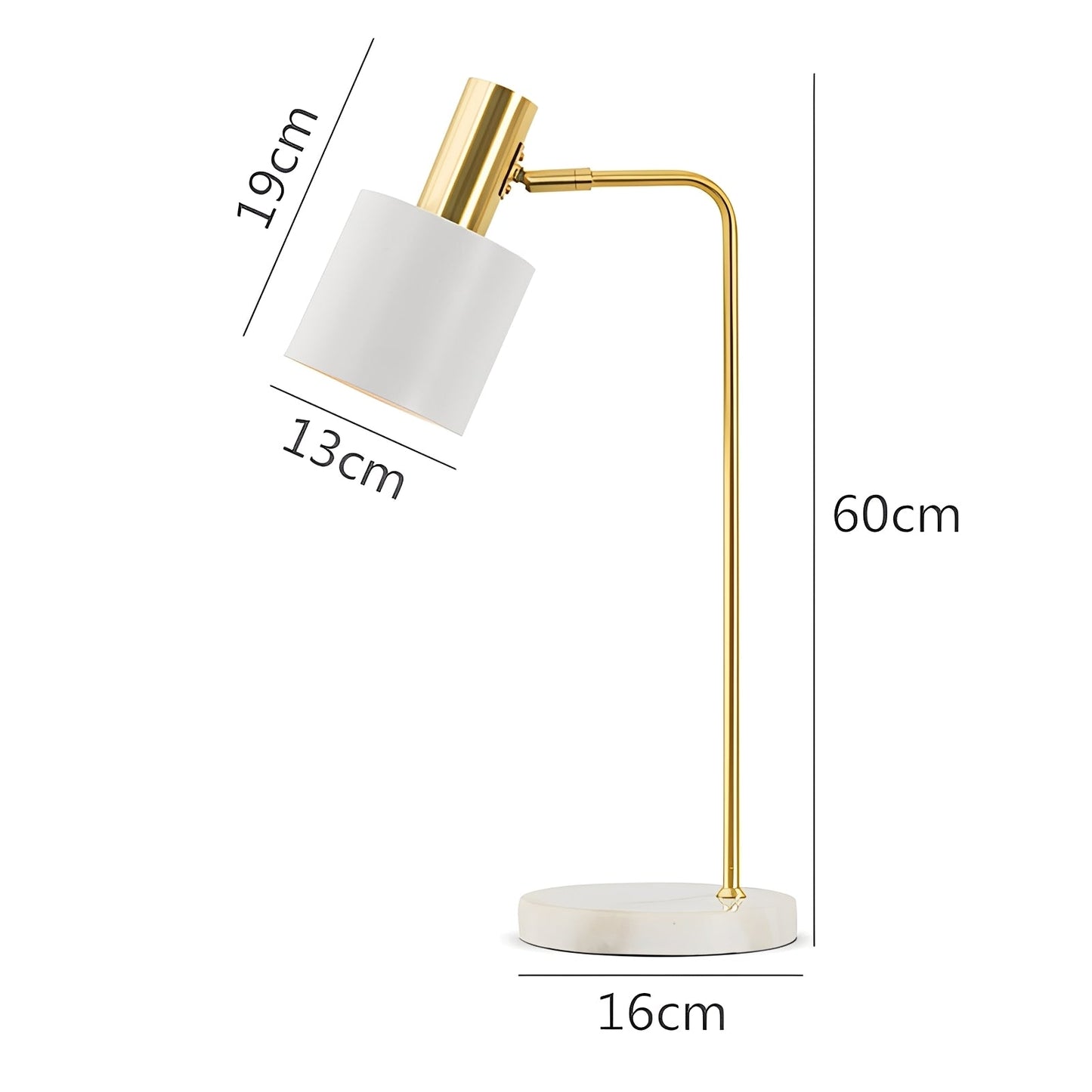 Mira – Lampe de table en marbre nordique moderne