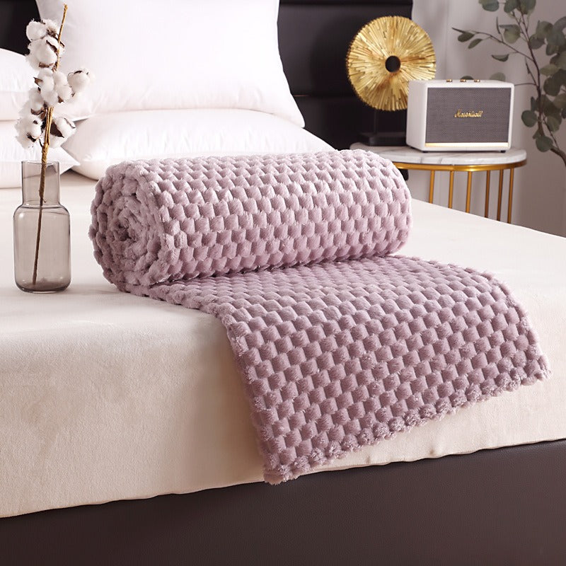 Bianca – Couverture en flanelle multifonctionnelle uni