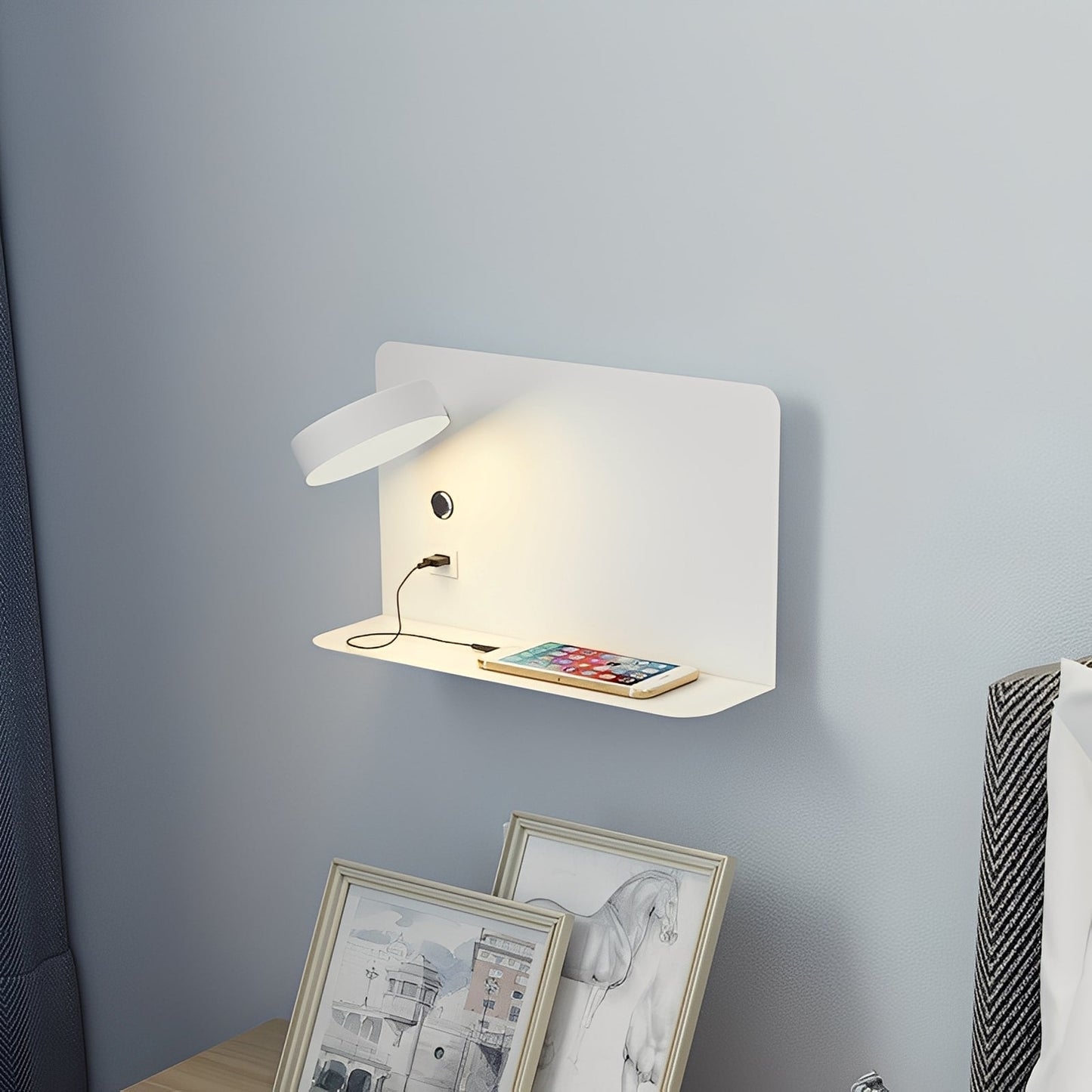 Darren – Lampe de chevet avec port USB