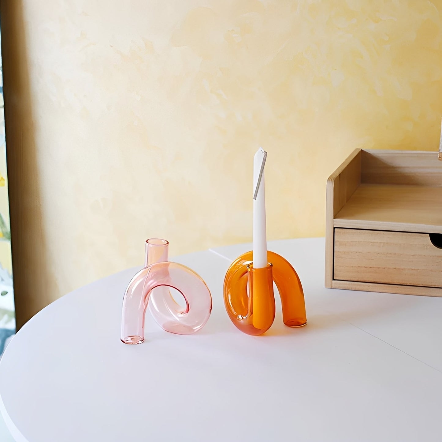 Alenya – Vase en verre créative au design moderne