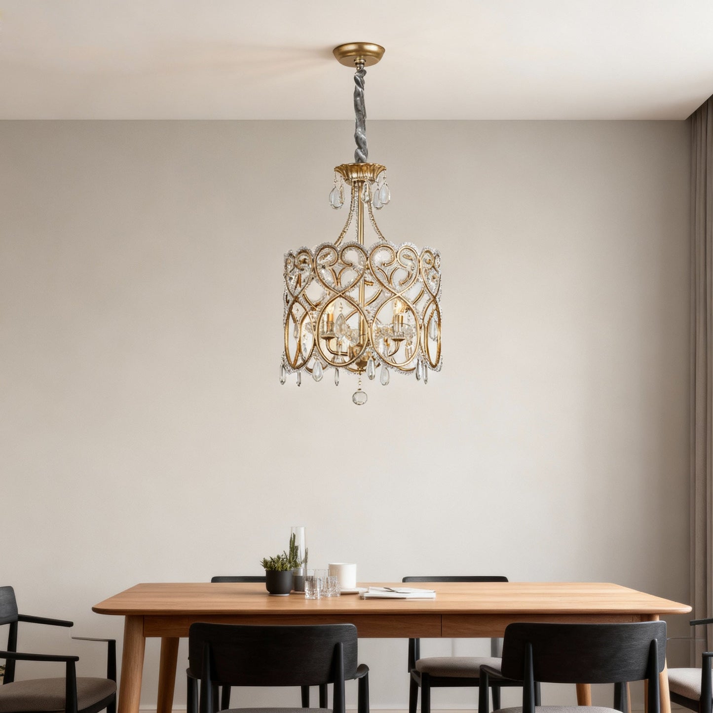 Janella – Lustre en cristal antique
