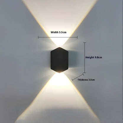 Zion – Applique extérieure hexagonale Up-&-Down