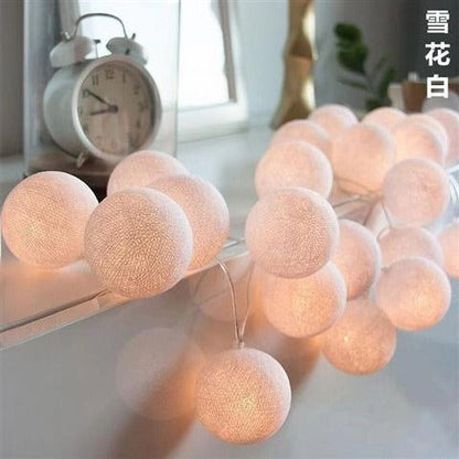 Hazel – Guirlande lumineuse LED colorée en coton