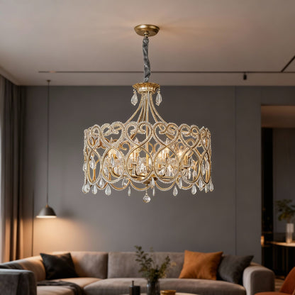 Janella – Lustre en cristal antique