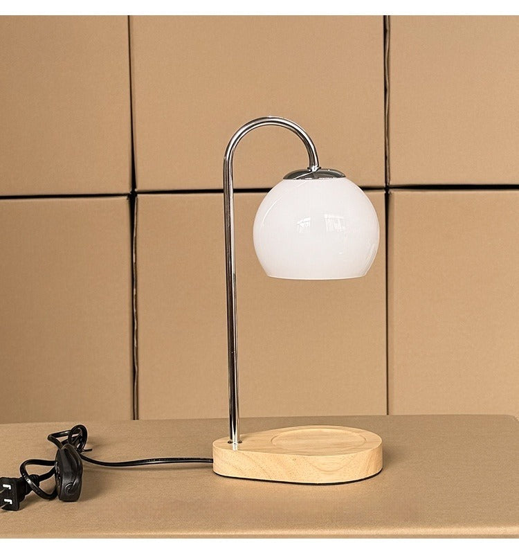 Miyu – Lampe de table en bois massif créative à cire fondue