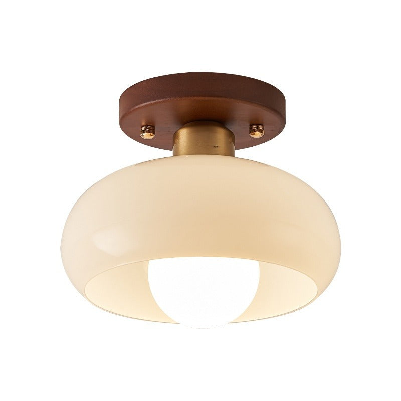 Eliane – Vintage Française Crème-Plafonnier