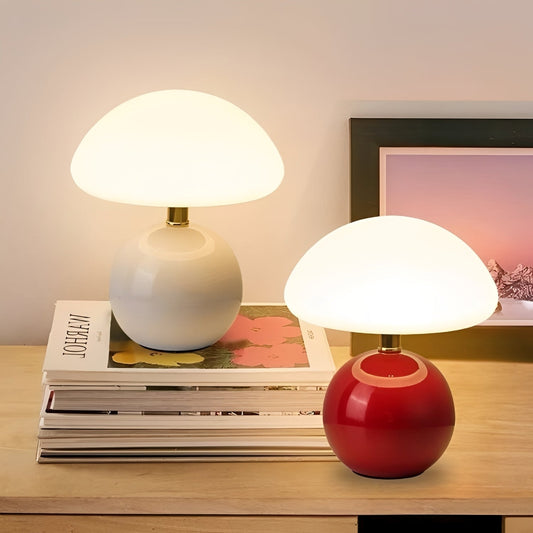 Julie – Lampe de table champignon style givre