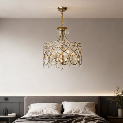 Janella – Lustre en cristal antique