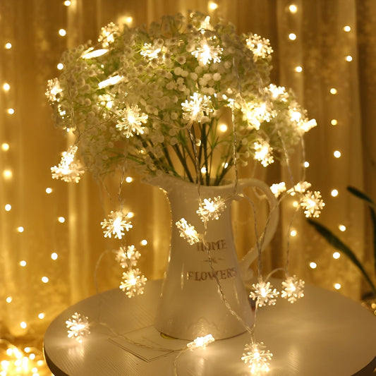 Eira – Guirlande lumineuse flocons de neige avec télécommande
