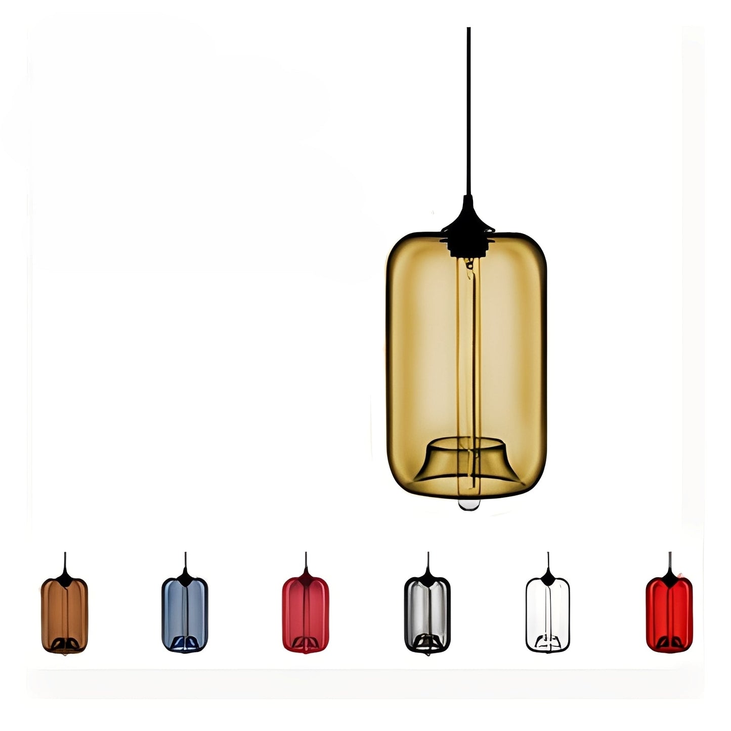 Lennart – Suspension en verre moderne