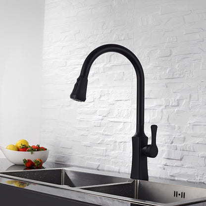 Nerio – Robinet Mitigeur Extensible Noir