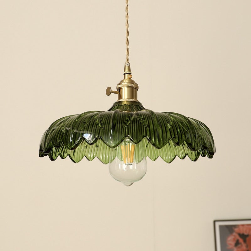Zion – Lustre en verre et cuivre vintage