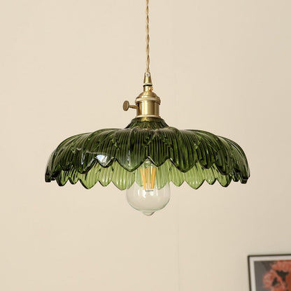 Zion – Lustre en verre et cuivre vintage