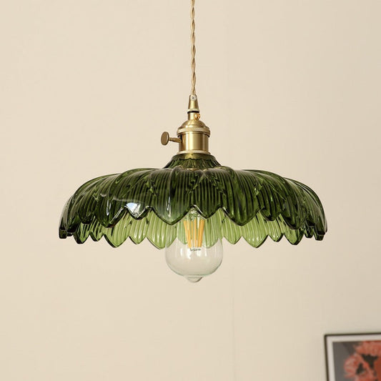 Zion – Lustre en verre et cuivre vintage