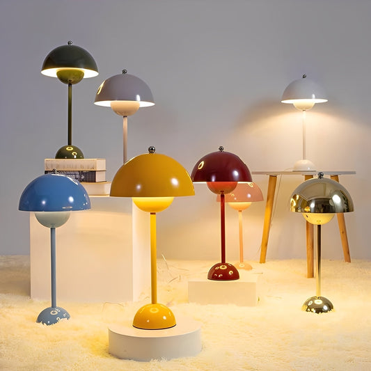 Isola – Lampe Champignon Multicolore en Fer Forgé