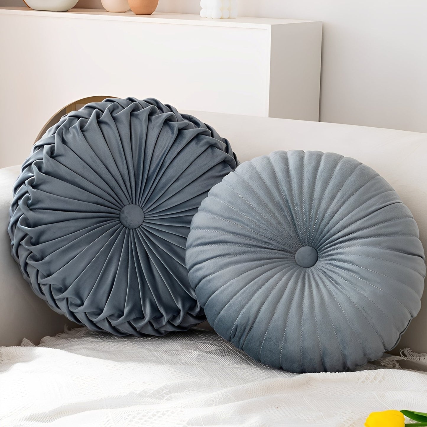 Rikka – Coussin rond en forme de citrouille