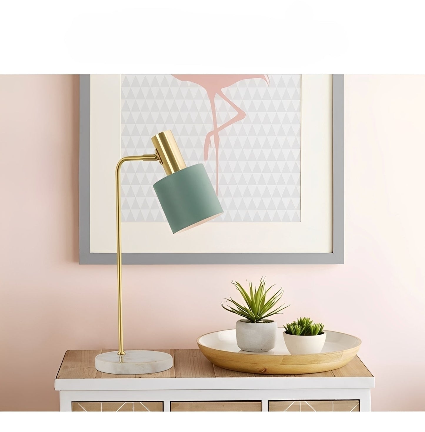 Mira – Lampe de table en marbre nordique moderne