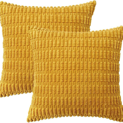 Whea – Coussin en velours côtelé avec structure en épis de blé