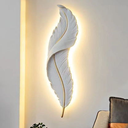 Yasmin – Applique Murale Moderne en Forme de Plume