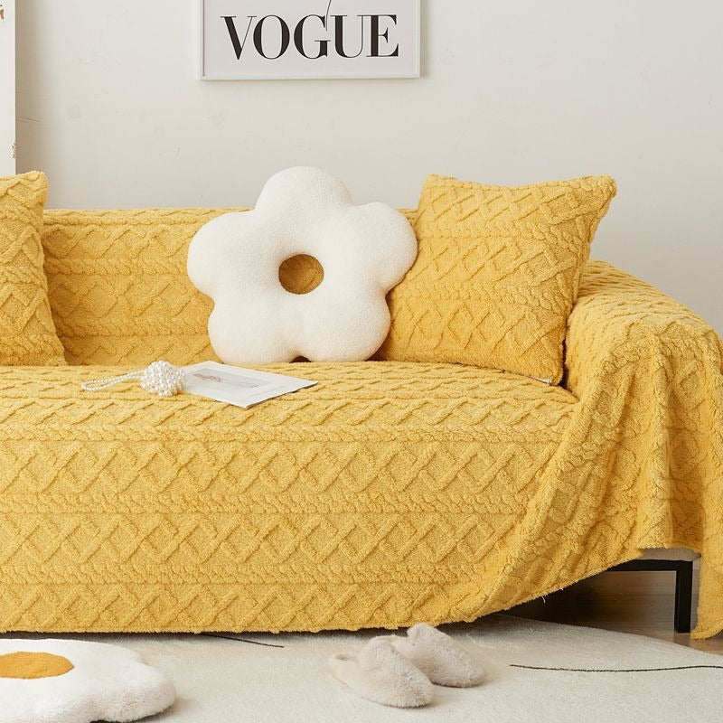 Ava – Housse de canapé en sherpa douillette