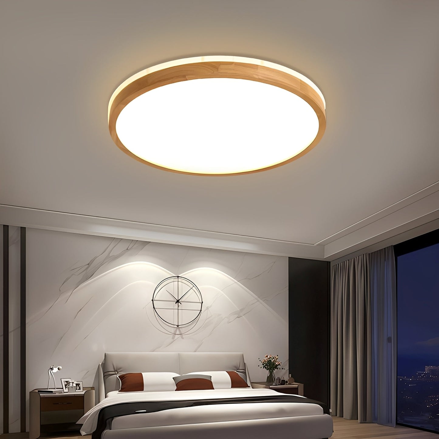 Arvid – Lampe de plafond LED en bois